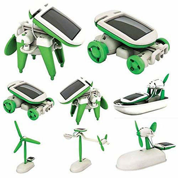 6 In 1 Solar Powered Robot Kit Children DIY Toy For Kids Birthday Gift Solar Educational Toys Car Boat Fan Model
