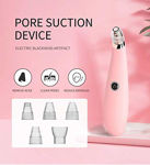 5 Suction Head Electric Acne Extractor Remover Vacuum Skin Cleaner Face Nose Suction Blackhead Remover Skin Care Tools PINK or WHITE(ASSORTED)