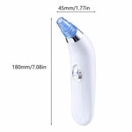 Blackhead Remover Facial Pore Vacuum Cleaner Electric Skin Care Pimple Extractor Cleaning | Air Suction Face Massage Machine Tool for Women and Men (White)