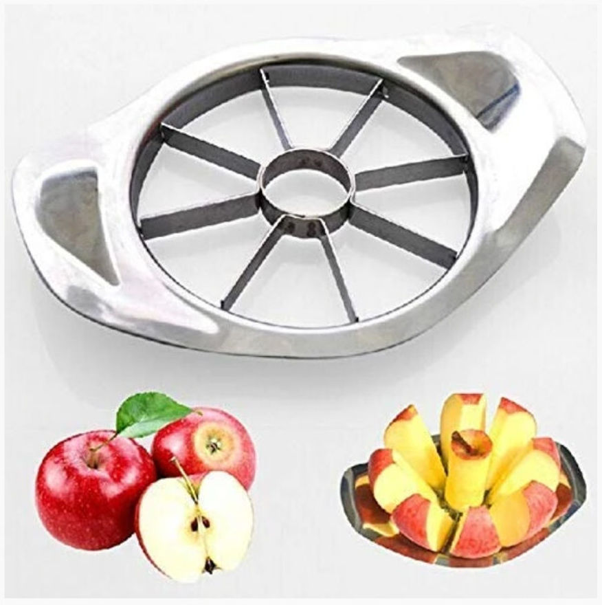 Picture of Stainless Steel Apple Cutter Slicer with 8 Blades and Handle