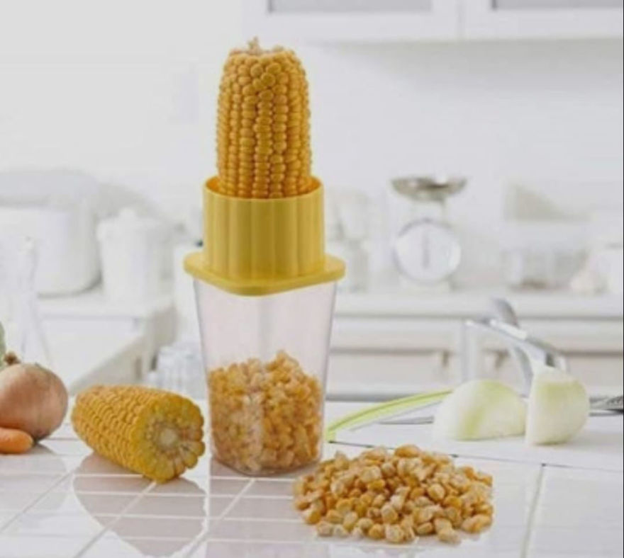 Picture of Corn Stripper and cutter Unbreakable Body with Container Corn Grater & Slicer  (1 Chopper)