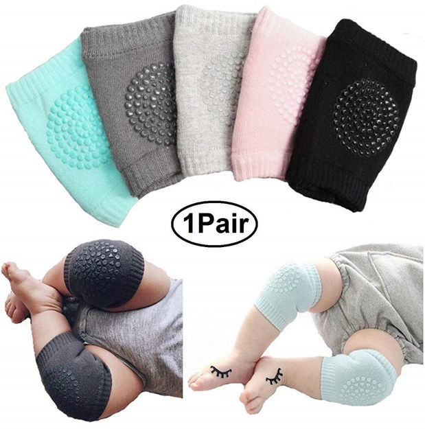 Picture of Baby's Cotton Crawling Anti Slip Knee Pads (Free Size)