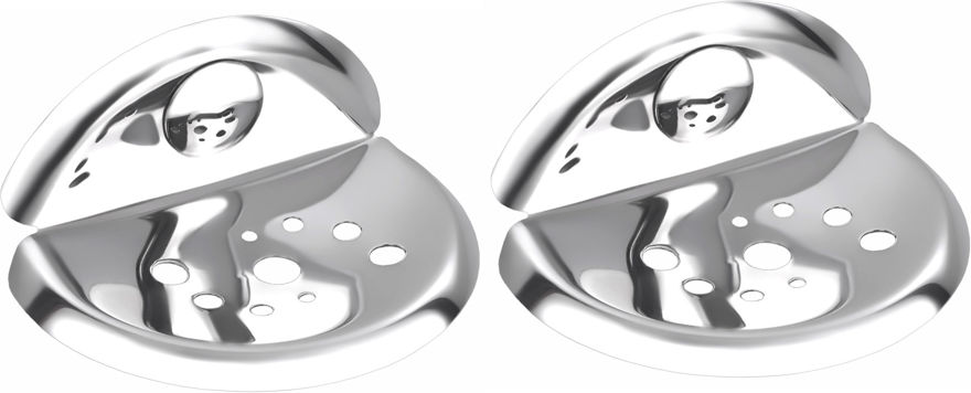 Picture of Set Of 2 Pieces Stainless Steel Soap Dish - Centro Series