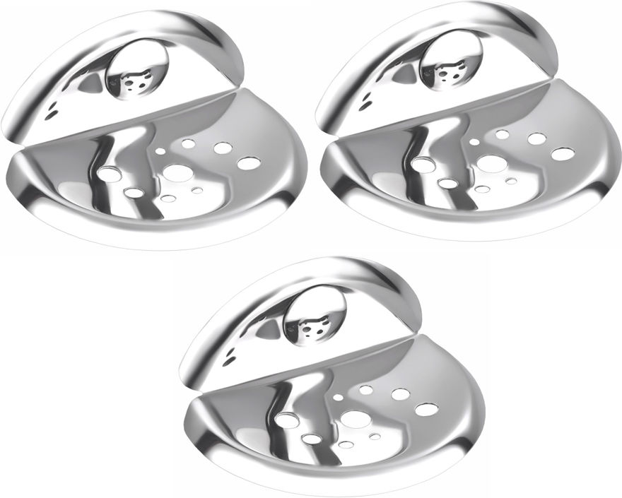 Picture of Set Of 3 Pieces Stainless Steel Soap Dish - Centro Series
