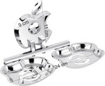Picture of Set Of 2 Pieces 304-Stainless Steel Double Soap Dish -