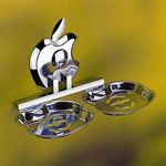 Picture of 304-Stainless Steel Double Soap Dish-Apple Series