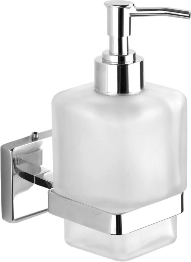 Picture of 304 Stainless Steel Stand Glass Bottle Liquid Soap Dispenser Lx