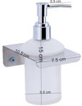 Picture of AISI 304 Stainless steel Stand Glass Bottle Liquid Soap, shampoo, Hand wash Dispenser
