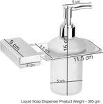 Picture of 304 Stainless Steel Stand Glass Bottle Liquid Soap Dispenser Nx
