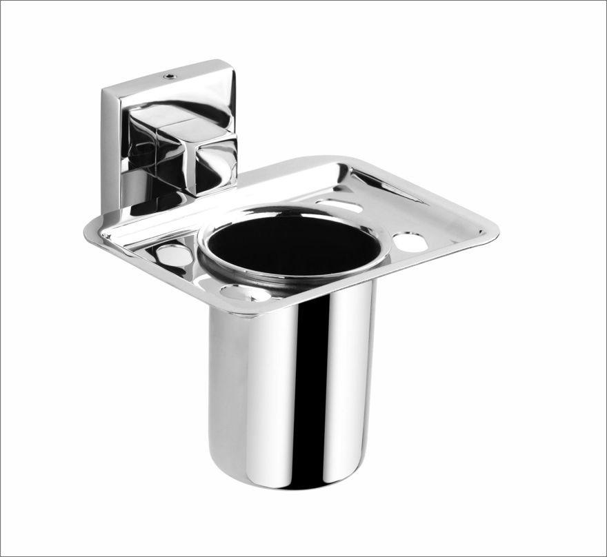 Picture of 304 Stainless Steel Chrome Toothbrush Holder Tumbler Holder Toothbrush Stand Tumbler Stand Bathroom Accessories Anti Rust Mr