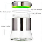 Picture of Crystal Clear Glass Jar Storage For Tea