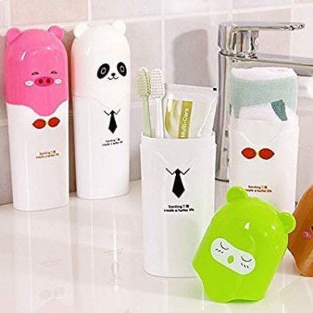 Picture of Cute Animal Design Travel Toothbrush Toothpast Holder