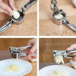 Picture of Stainless Steel Garlic Press Crusher, Crusher, Squeezer, Masher, And Lemon Juicer