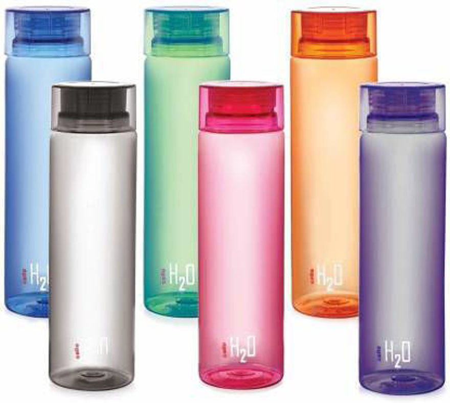 Picture of Cello H2o Set Of 6, 1000 Ml Water Bottles (Set Of 6, Multicolor)