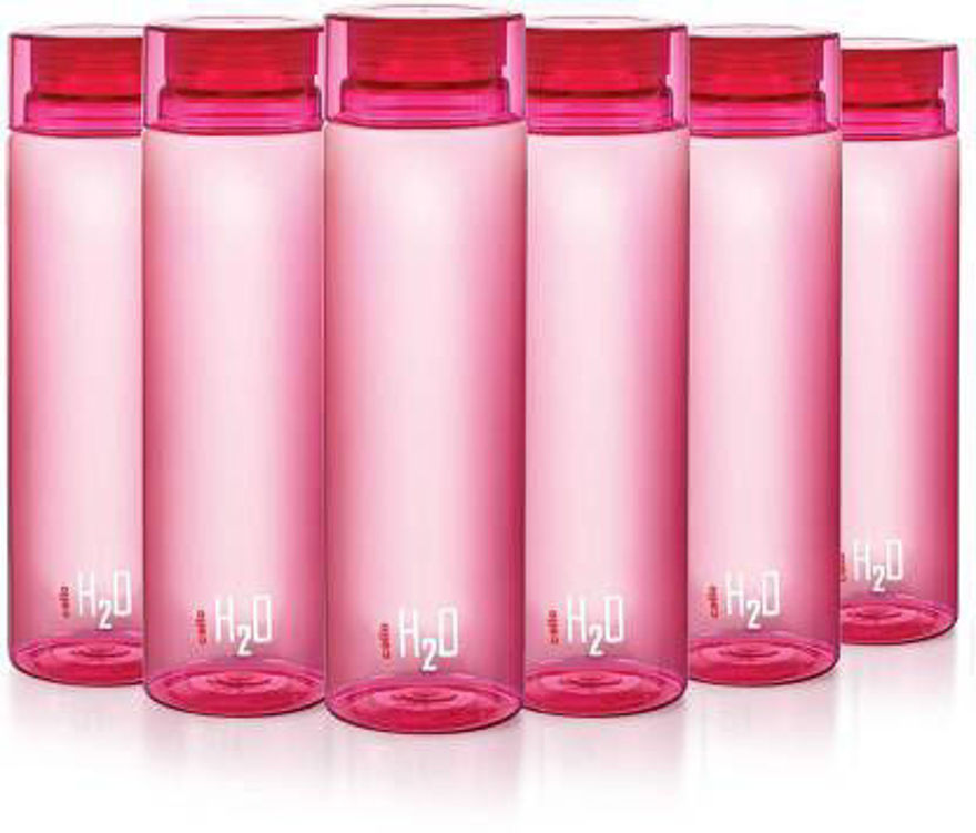 Picture of Cello H2o Rd 500 Set Of 6 Pink 500 Ml Water Bottles