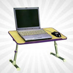 Picture of Height Adjustable Wooden Laptop Table Stand