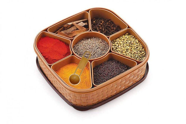 Picture of Masala Rangoli Box Dabba For Keeping Spices