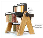 Picture of Wooden Wheel Spice Rack 12 Jar