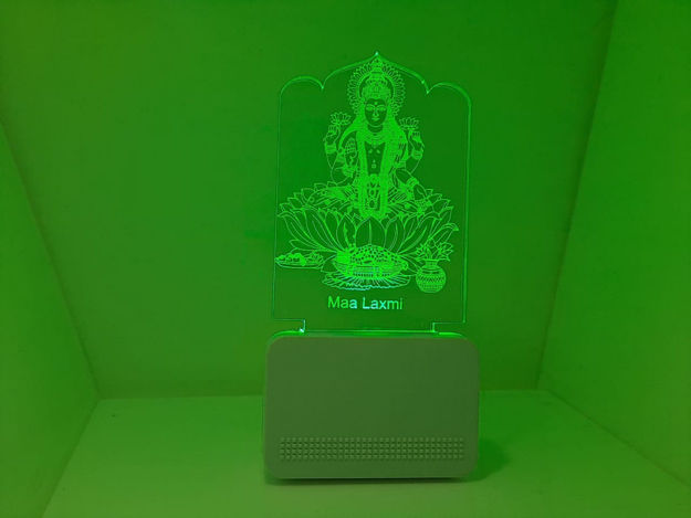 Picture of 3d Acrylic Maa Laxmi Night Lamp