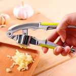Picture of New Steel Garlic Press With Yellow Handle