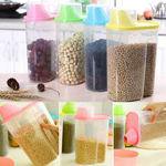Picture of Cereal Dispenser Jar Storage Container Box With Lid