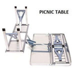 Picture of Aluminium Folding Picnic Table With Umbrella