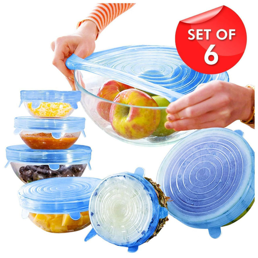 Picture of Silicon Stretchable & Reusable Lids Cover For Bowls