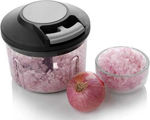 Picture of Handy Mini Plastic Fruit And Vegetable Chopper With 3 Blades And Pull Cord Technology