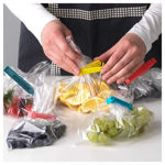 Picture of Food Snack Plastic Bag Clip Sealer | Packet Sealer Clamps | Manual Vacuum Bag Sealer | Food Pouch Clip | Bag Zipper For Home Kitchen (Multicolor)