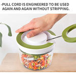 Picture of Multipurpose Manual Green Vegetable Dry Fruit And Onion Chopper Quick Cutter Machine Kitchen (Multicolour)