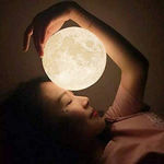 Picture of Color Moon Night Lamp Non-Rechargeable With Stand- 15cm