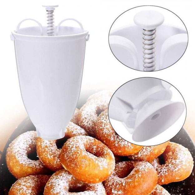 Picture of High Quality Plastic Medu Vada Maker With Stand | Mendu Wada & Doughnut Maker Machine For Perfectly Shaped And Crispy Medu Vada (Multicolour)