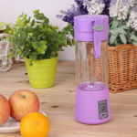 Picture of New Juicer Portable Electric Usb Juice Maker Juicer Bottle Blender Grinder Mixer,4 Blades Rechargeable Bottle With (Multi Color)