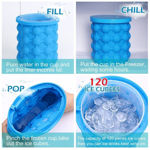 Picture of Silicone Ice Cube Maker |Innovative Space Saving Ice Cube Maker Bucket
