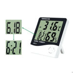 Picture of Humidity Time Display Meter With Alarm Clock, Wall Mount Or Table Top