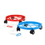 Picture of Gas Cylinder Trolley With Wheels|Gas Trolly|Lpg Cylinder Stand 2 Pcs Lpg Cylinder Trolley With Wheels Gas Bottle Trolley Lpg Cylinder Stand (27x7.5cm)(Multi Colour) (Medium)