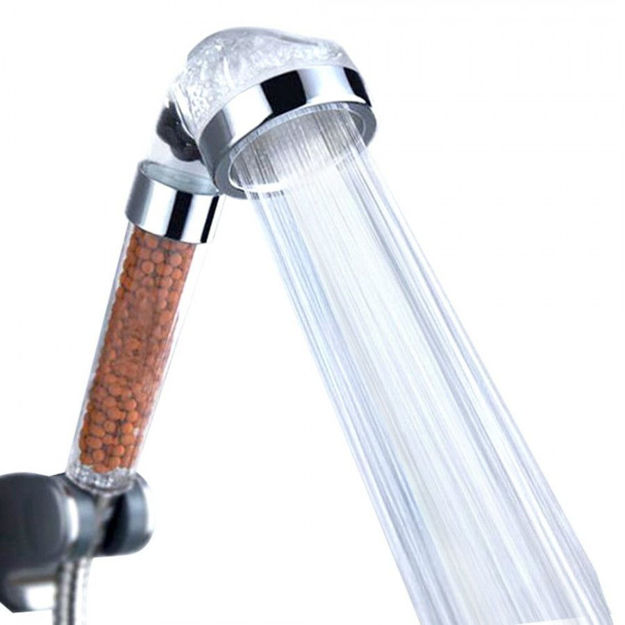 Picture of Steel Filtered Shower Head, High Pressure & 30% Water Saving, Anion Mineral Energy Balls Hair Skin Spa Filtration,For Dry Skin And Hair