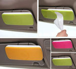 Picture of Auto Accessories Car Sun Visor Tissue Box Paper Napkin Holder With Tissue (Multicolour)