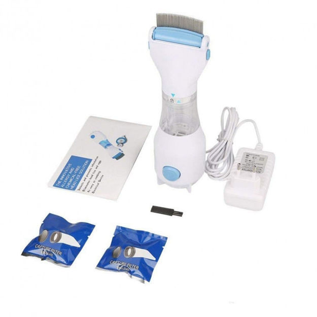 Picture of Electrical Head Lice Comb Eggs Remover Hair V-Comb Vacuums Machine for lice removed