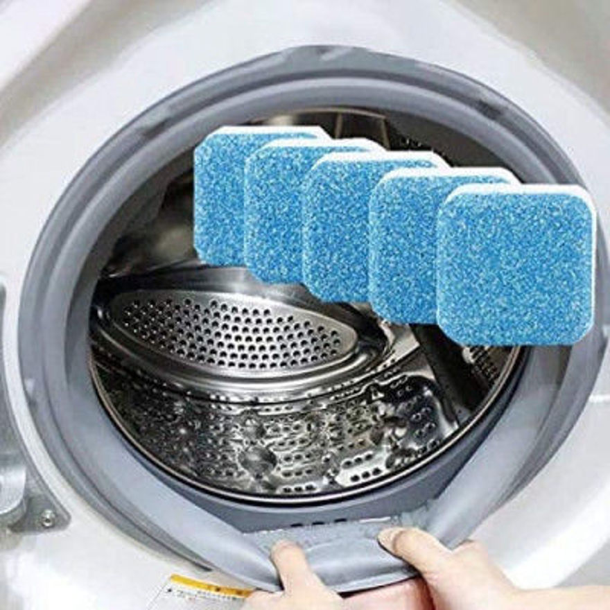 Picture of Washing Machine Deep Cleaner Effervescent Tablet For All Company’s Front And Top Load Machine, Descaling Powder Tablet For Perfectly Cleaning Of Tub & Drum Stain Remover Washert