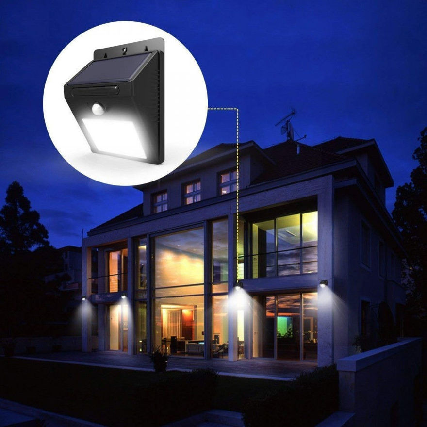 Picture of Waterproof 20 Led Outdoor Solar Motion Sensor Wall Light(Pice 1)