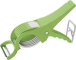 Picture of 2 In 1 Stainless Steel 5 Blade Vegetable Cutter And Peeler With Lock System (Multicolor, Set Of 1)