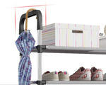 Picture of Shoe Rack Organizer 4 Layer Cabinet Multipurpose Stand 4-Tier Book Storage Shelf For 12 Pairs Of Shoes For Closet Entrance Door Hallway Home Kitchen And Office 60 X 30 X 85 Cm - Multi Colour