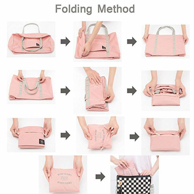 Plain Nylon Foldable Travel Duffel Bag Folding Travel Bag