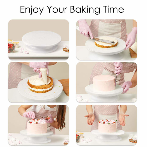 Cake Decorating Table Rotating Cake Turntable Turns Smoothly