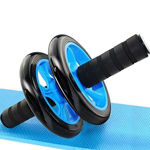 Picture of Anti Skid Double Wheel Total Body Ab Roller With Thick Knee Pad Mat Exerciser For Abdominal Stomach Exercise Training For Men And Women (Multi Color)