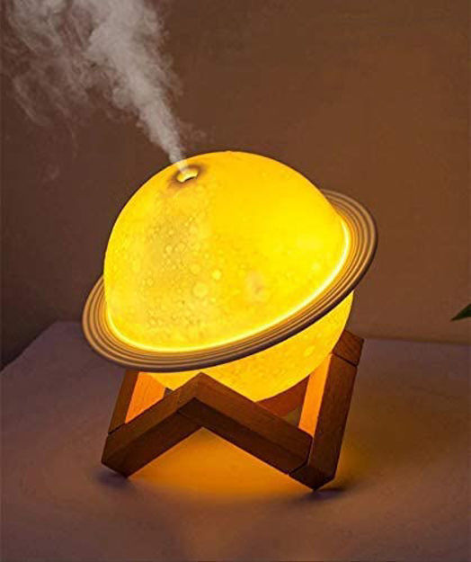 Picture of 2 In 1 Moon Lamp Cool Mist Humidifiers Desk Colorful Change For Room