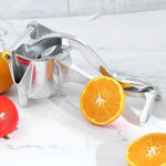 Picture of Heavy Duty Aluminium Manual Fruit Juicer Manual Citrus Press Juicer For Grapefruits Lemon, Orange Press Squeezer (Silver)