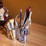 Picture of Acrylic Cosmetic Organizer Makeup Brush Holder 3 Compartment