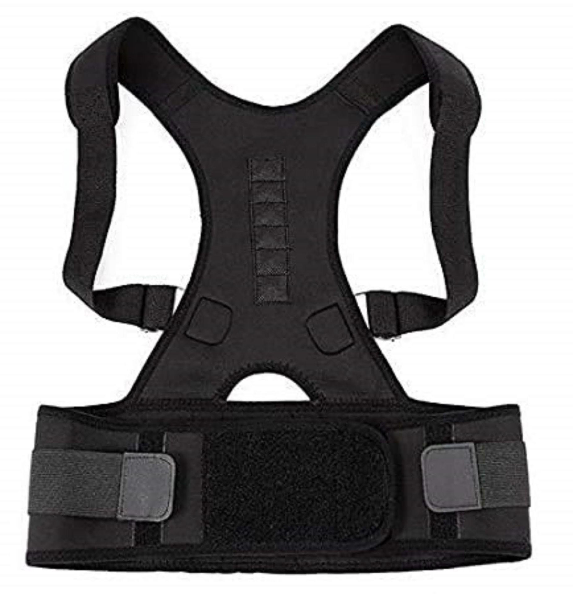 Magnetic Back Brace Posture Corrector Therapy Shoulder Belt For Lower ...